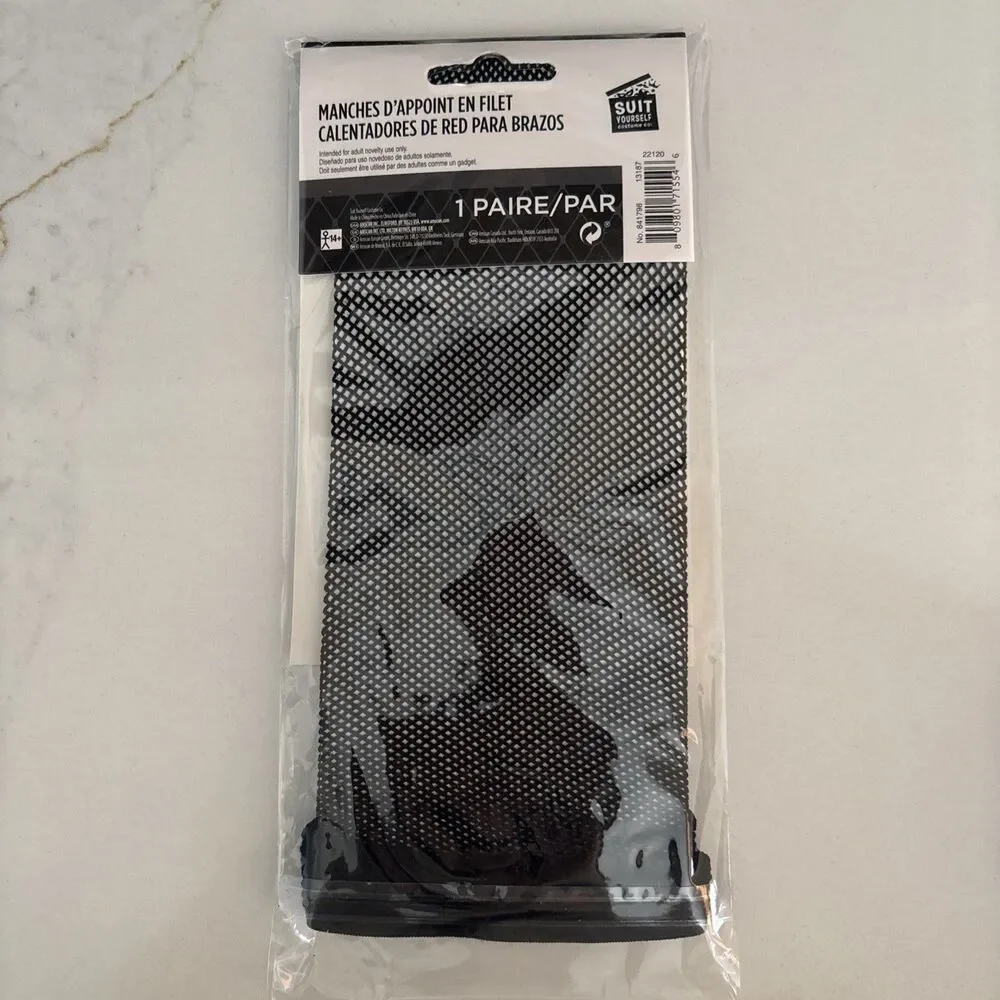 Fishnet Arm Warmers 80’s Costume - NEW With Tags